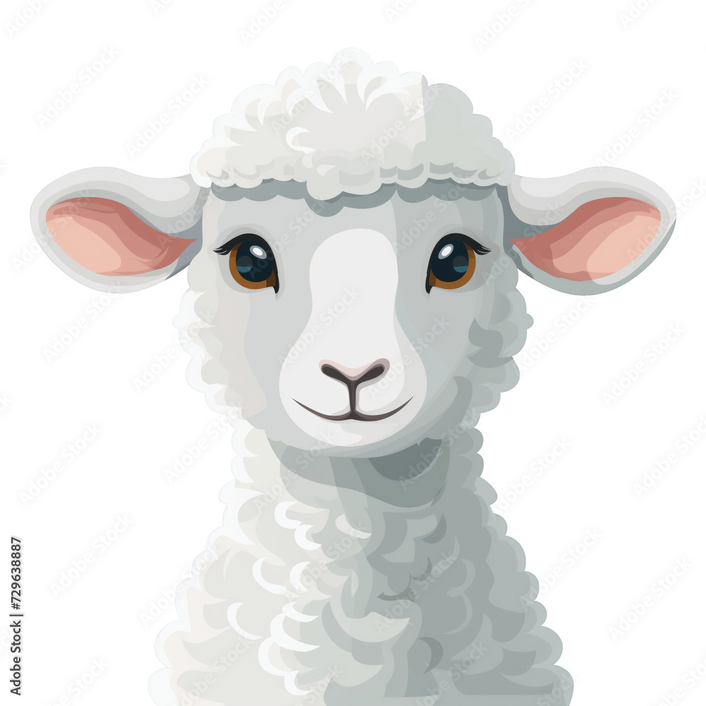 illustration of sheep isolated illustration of sheep isolated