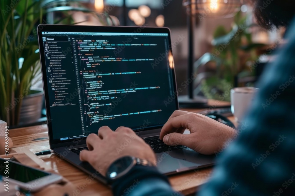 Programmer coding Professional development Laptop Software Ui Programmer coding Professional development Laptop Software Ui