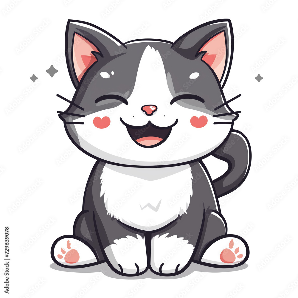 cute cat illustration isolated cute cat illustration isolated