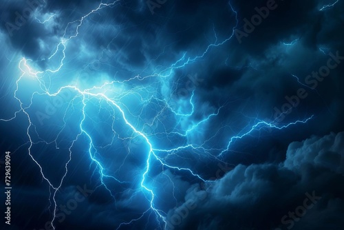Realistic 3d rendering of a lightning strike Perfect for dramatic and impactful visual projects or weather-related concepts