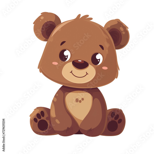 teddy bear cartoon isolated