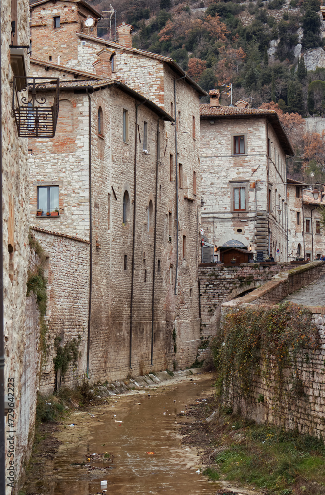 A glimpse of the Italian village of Gubbio.
