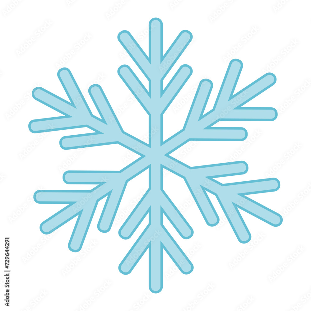 Snowflake vector isolated on white background Snowflake vector isolated on white background