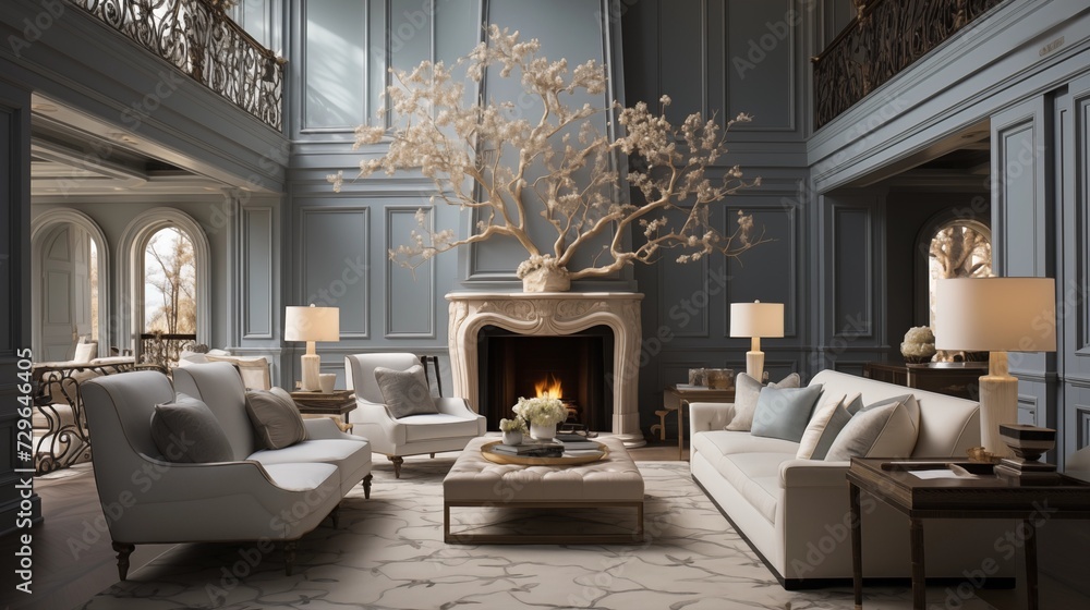 Paint the ceiling a lighter color than the walls to create an illusion ...