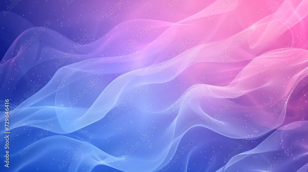 Ethereal Serenity: Harmonious Waves of Blue and Pink. A PowerPoint background Ethereal Serenity: Harmonious Waves of Blue and Pink. A PowerPoint background