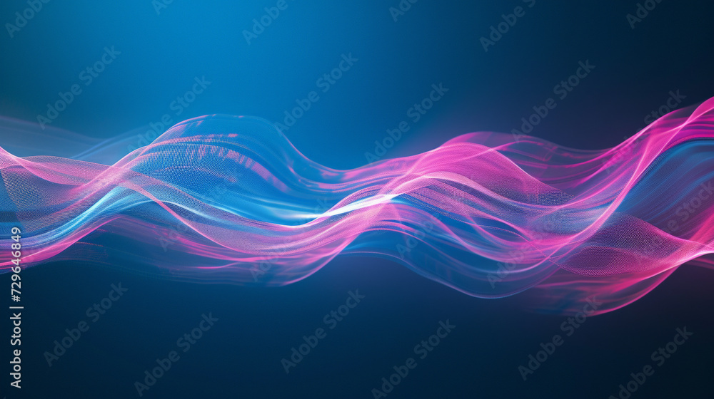 Ethereal Serenity: Harmonious Waves of Blue and Pink. A PowerPoint background. Generative AI Ethereal Serenity: Harmonious Waves of Blue and Pink. A PowerPoint background. Generative AI
