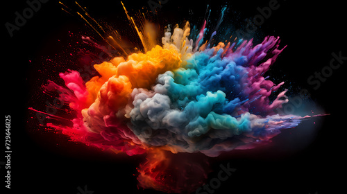 Abstract brain or light bulb  creative PPT background