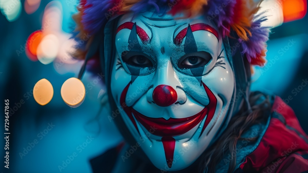 Concealed Identity: Person with Painted Smile Mask in Ultra-Realistic 8K | Captured with Mirrorless Zoom Lens, Reflecting Concealed Emotions and Masked Identity, Unveiling Hidden Struggles Concealed Identity: Person with Painted Smile Mask in Ultra-Realistic 8K | Captured with Mirrorless Zoom Lens, Reflecting Concealed Emotions and Masked Identity, Unveiling Hidden Struggles