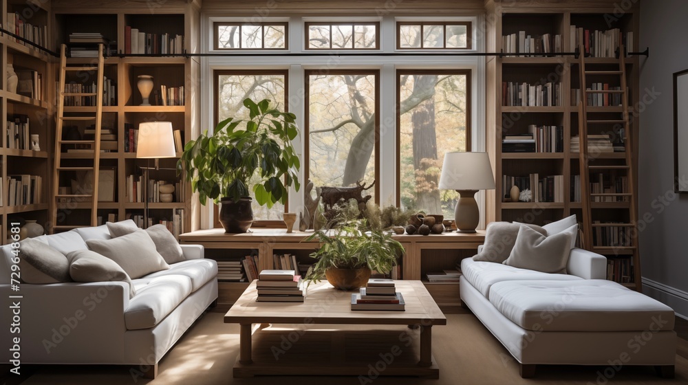 Utilize built-in bookshelves and cabinets to maximize storage and showcase decorative items Utilize built-in bookshelves and cabinets to maximize storage and showcase decorative items
