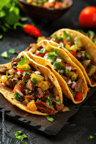 Savory Beef Taco Delight, street food and haute cuisine
