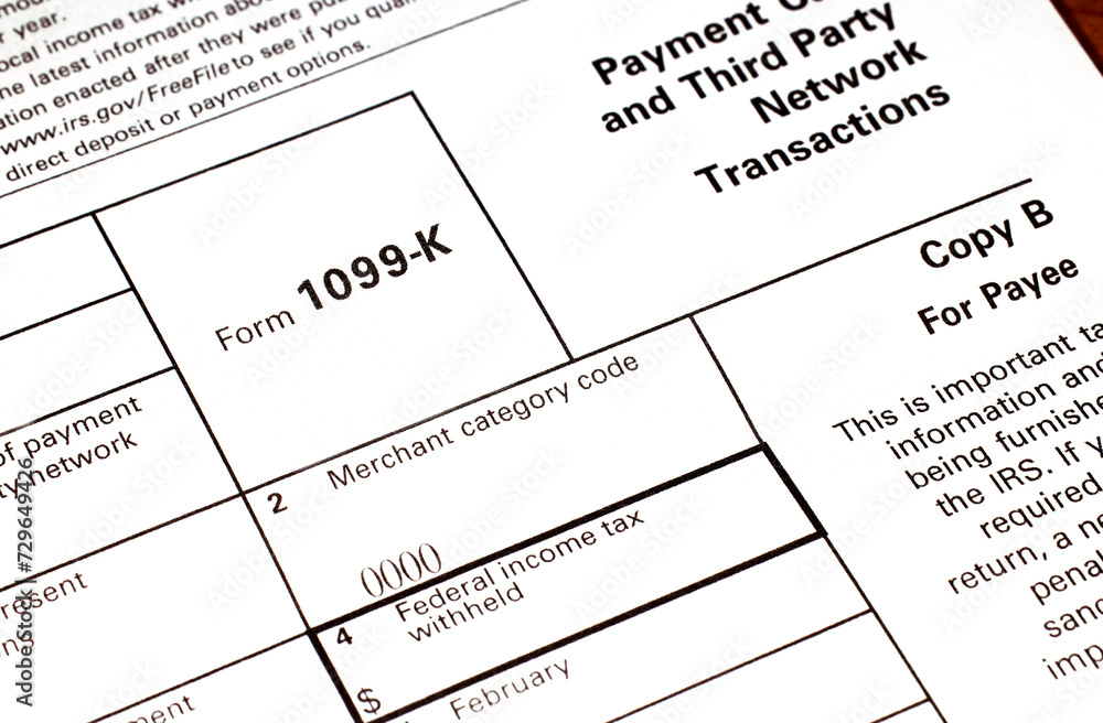 Form 1099 K Merchant transaction record Form 1099 K Merchant transaction record