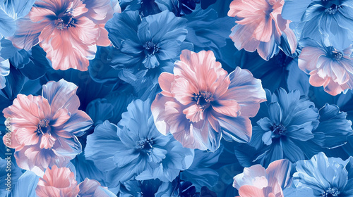 Floral DreamScape Blue