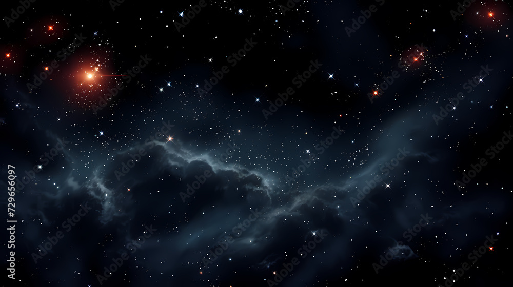 Fototapeta premium Countless stars twinkle in the night sky