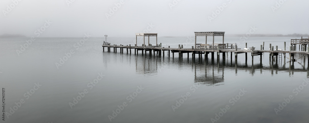 Naklejka premium Foggy Dock