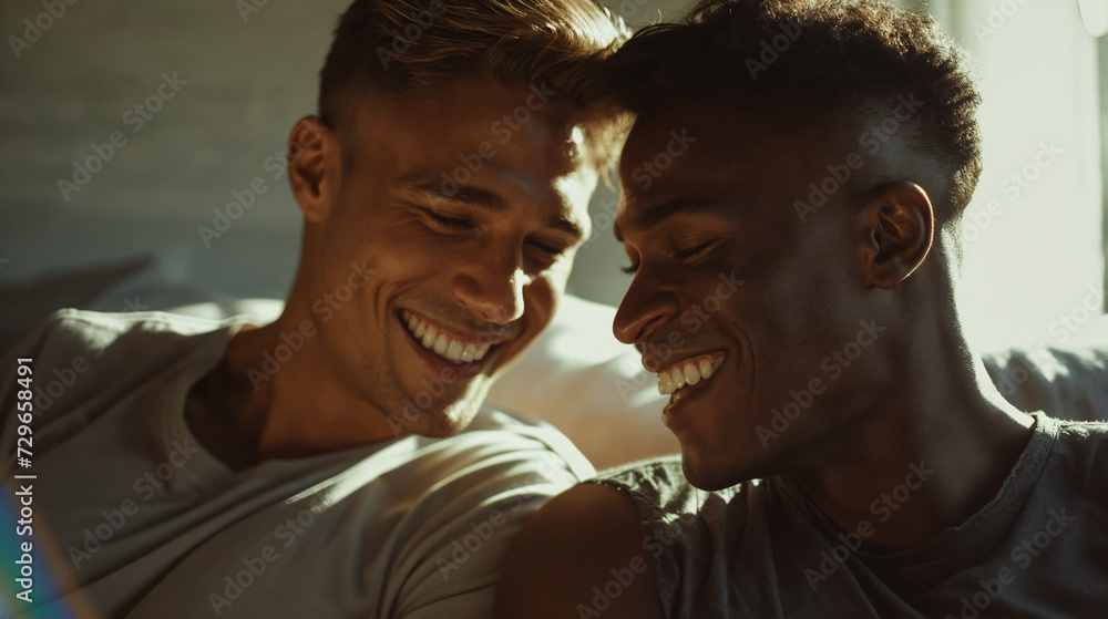 Portrait of gay couple Portrait of gay couple