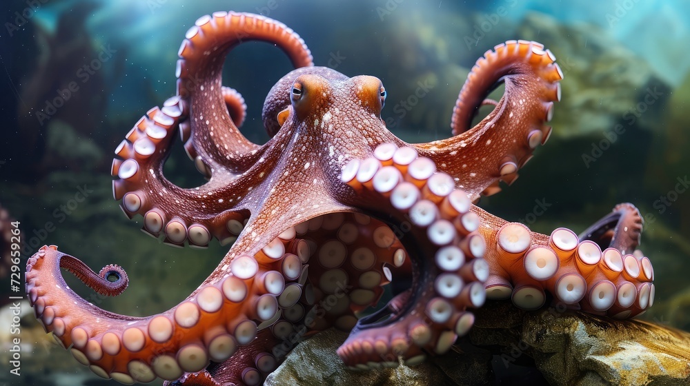 Obraz premium Common octopus. Wildlife animal