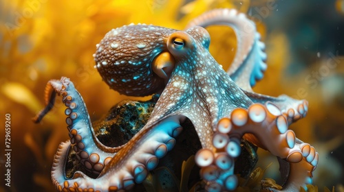 Common octopus. Wildlife animal