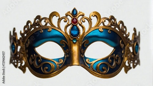 Eye mask closeup. Minimal abstract fashion and party concept. Celebration and masquerade idea. Copy space. © Milutinovic