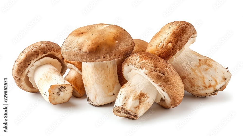 Porcini mushrooms on white background Porcini mushrooms on white background