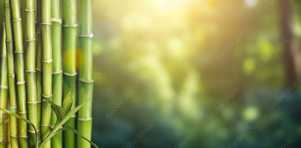 Obraz premium Sugar cane green plant plantation