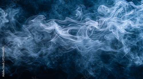 background of smoke on black background in