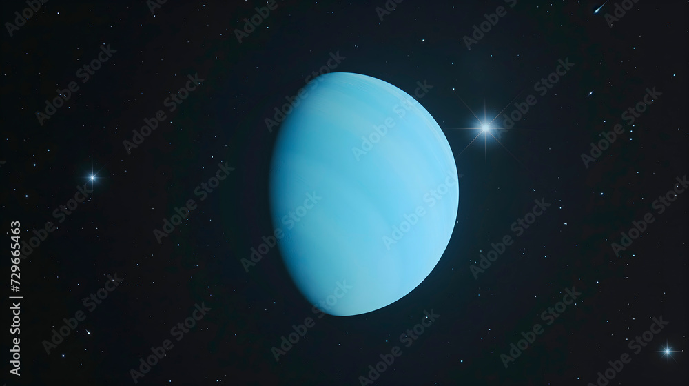 Fototapeta premium Imagen de Urano hecha desde un satélite