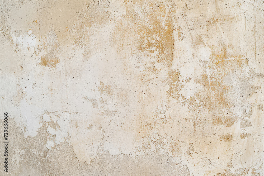 Textured beige wall background with splotches, weathered and worn, with subtle gold accents and patches of white, suitable for rustic or vintage themes. Textured beige wall background with splotches, weathered and worn, with subtle gold accents and patches of white, suitable for rustic or vintage themes.