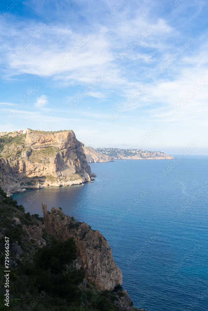 panoramic view of the Mediterranean coast in Benitachell. Alicante - Spain panoramic view of the Mediterranean coast in Benitachell. Alicante - Spain