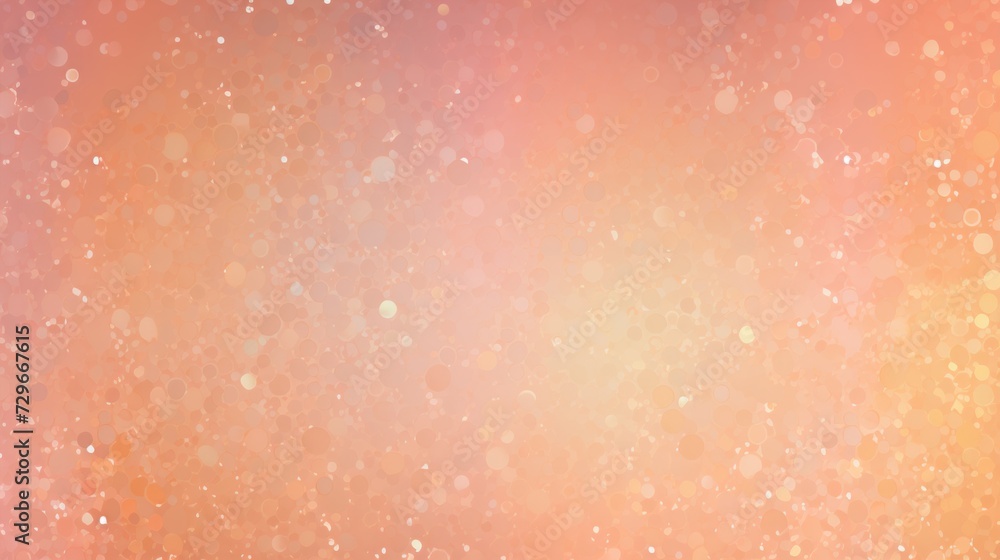 Fototapeta premium Fuzz peach confetti background. Generative AI