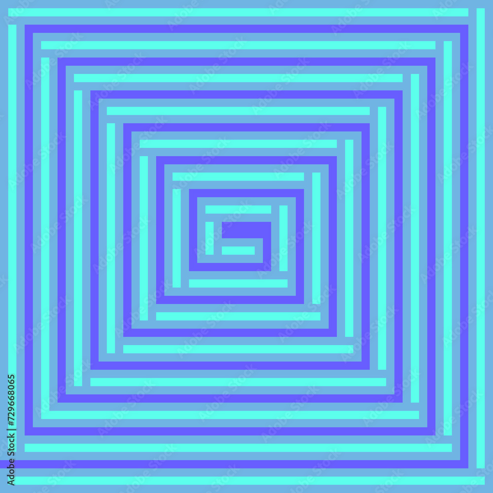 Blue spiral design with one darker blue solid spiral and one lighter blue spiral made of separate lines Blue spiral design with one darker blue solid spiral and one lighter blue spiral made of separate lines