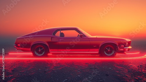 Neon Dusk Mustang © Thomas