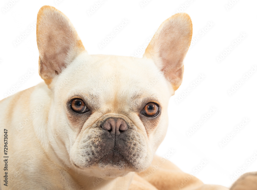 Portrait of French bulldog puppy