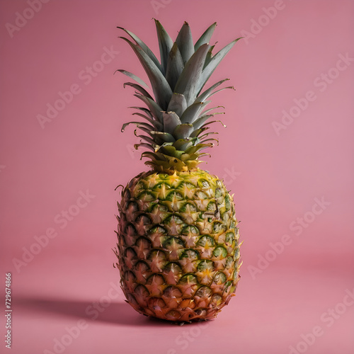 Riped pineapple isolated on a solid background