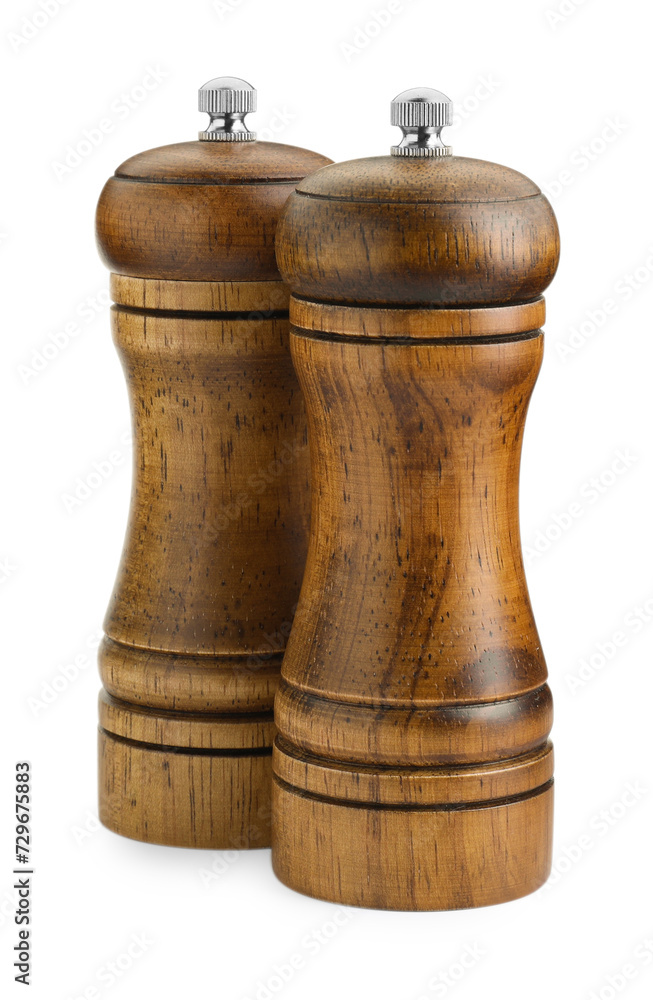 custom made wallpaper toronto digitalWooden salt and pepper shakers isolated on white