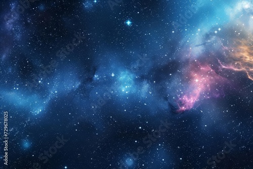 Starry cosmos panorama Vast starfield expanse. infinite universe Celestial wonder Astronomical beauty