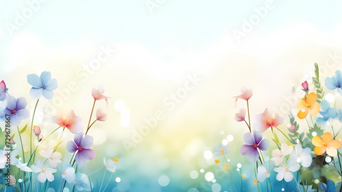 Spring nature background, ecology and healthy environment concept © ma