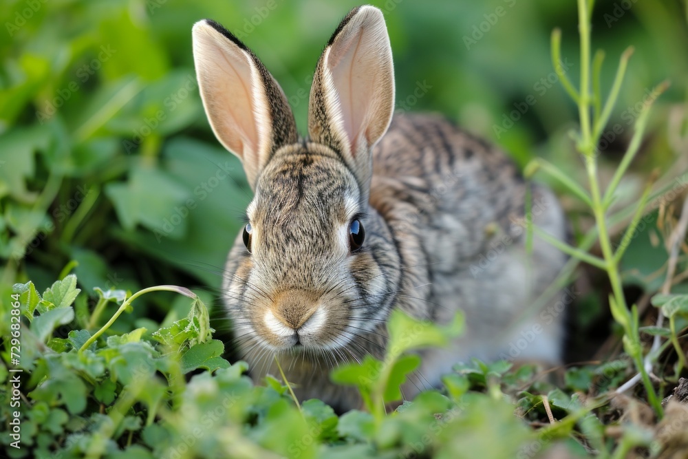 Conejo en la hierba