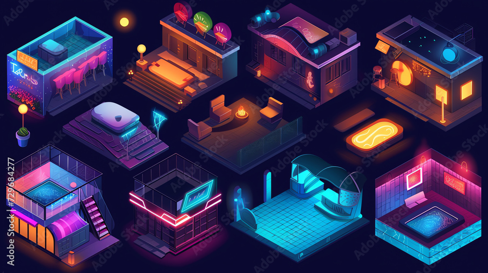 Isometric Night Club Tileset Isometric Night Club Tileset