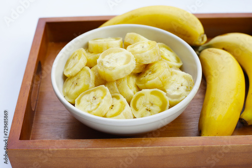 Banana fruits, delicious ripe bananas