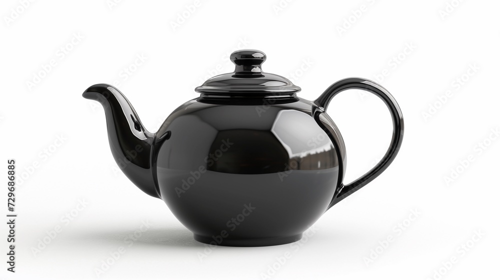 Modern designer's teapot isolated on white background. Modern designer's teapot isolated on white background.