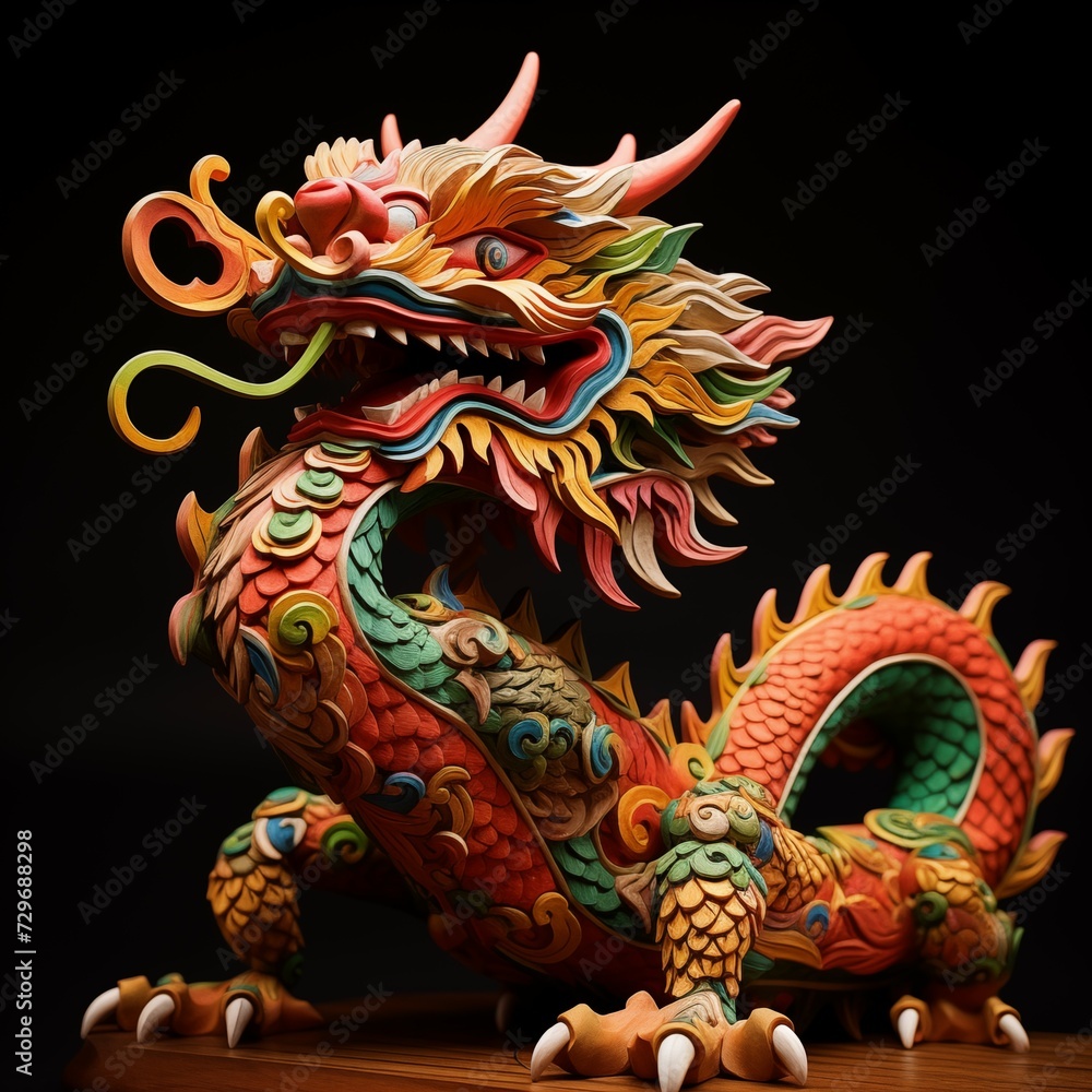 Wooden Chinese Dragon