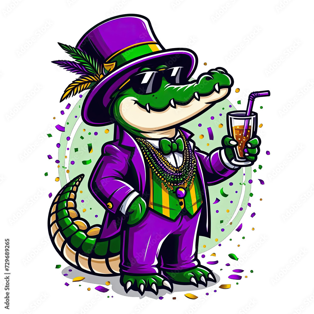 PNG Mardi Gras Skull Top Hat New Orleans Witch Doctor Voodoo Png, Mardi