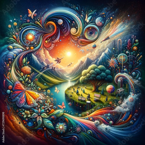 Wallpaper Mural The Essence of Today: Abstract Graphic Torontodigital.ca