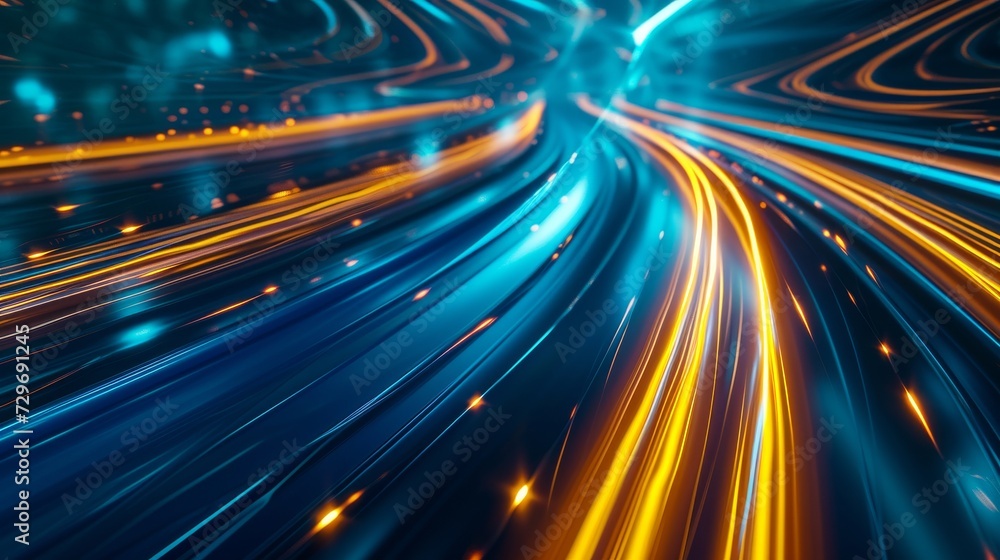 Blurry Photo of Highway With Lights, Vibrant Night Traffic Scene Captured in Motion Blur Blurry Photo of Highway With Lights, Vibrant Night Traffic Scene Captured in Motion Blur
