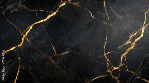 Black and Gold Marble Texture Background for a Classic and Elegant Look