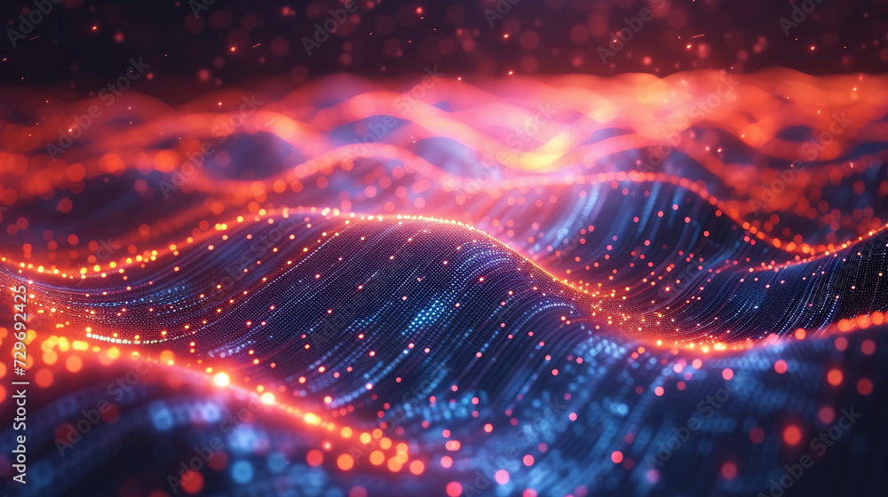Hi-tech innovation in data visualization Complexity graphs and analytical diagrams in technology background Bright neon dark Hi-tech innovation in data visualization Complexity graphs and analytical diagrams in technology background Bright neon dark