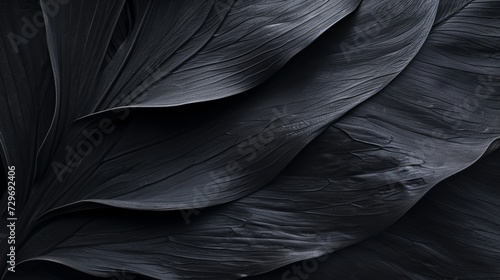 Elegant Black Feathers Texture - Abstract Natural Background © LabirintStudio