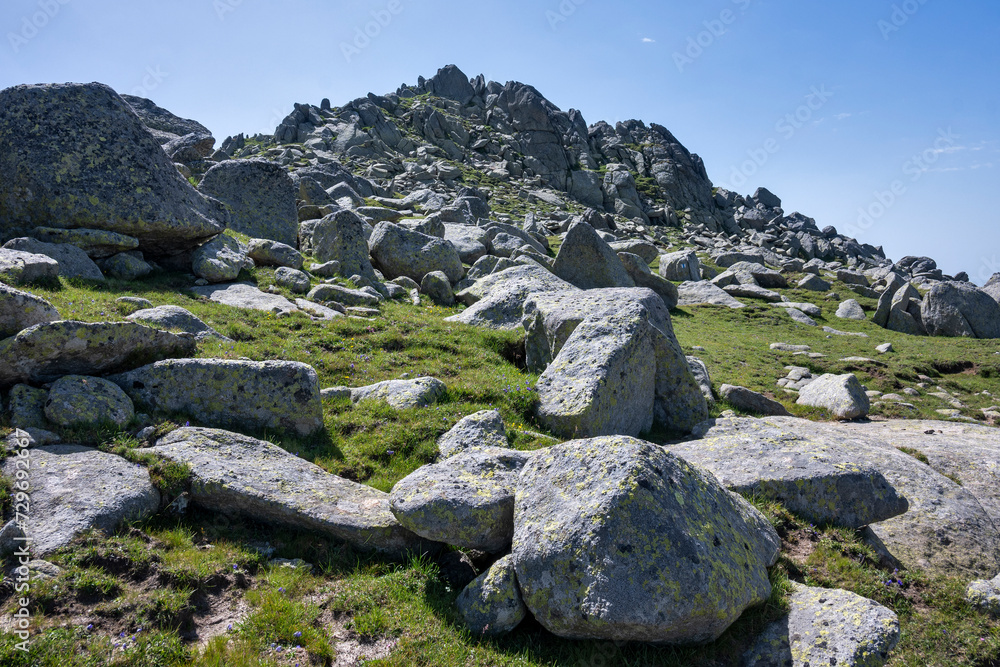 Landscape of Rila Mountain near Kalin peak, Bulgaria Landscape of Rila Mountain near Kalin peak, Bulgaria