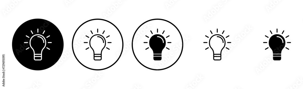 Lamp icon set. Light bulb icon vector. idea symbol. Lamp icon set. Light bulb icon vector. idea symbol.