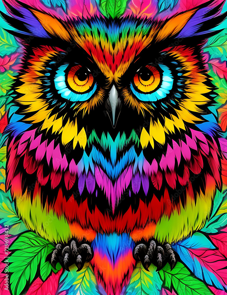 owl on a branch owl on a branch